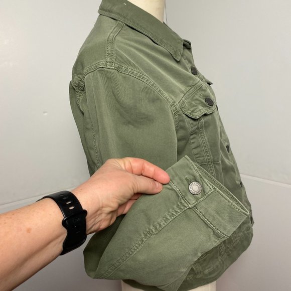 Mavi Kathy Denim Jacket Khaki Green - Picture 3 of 8